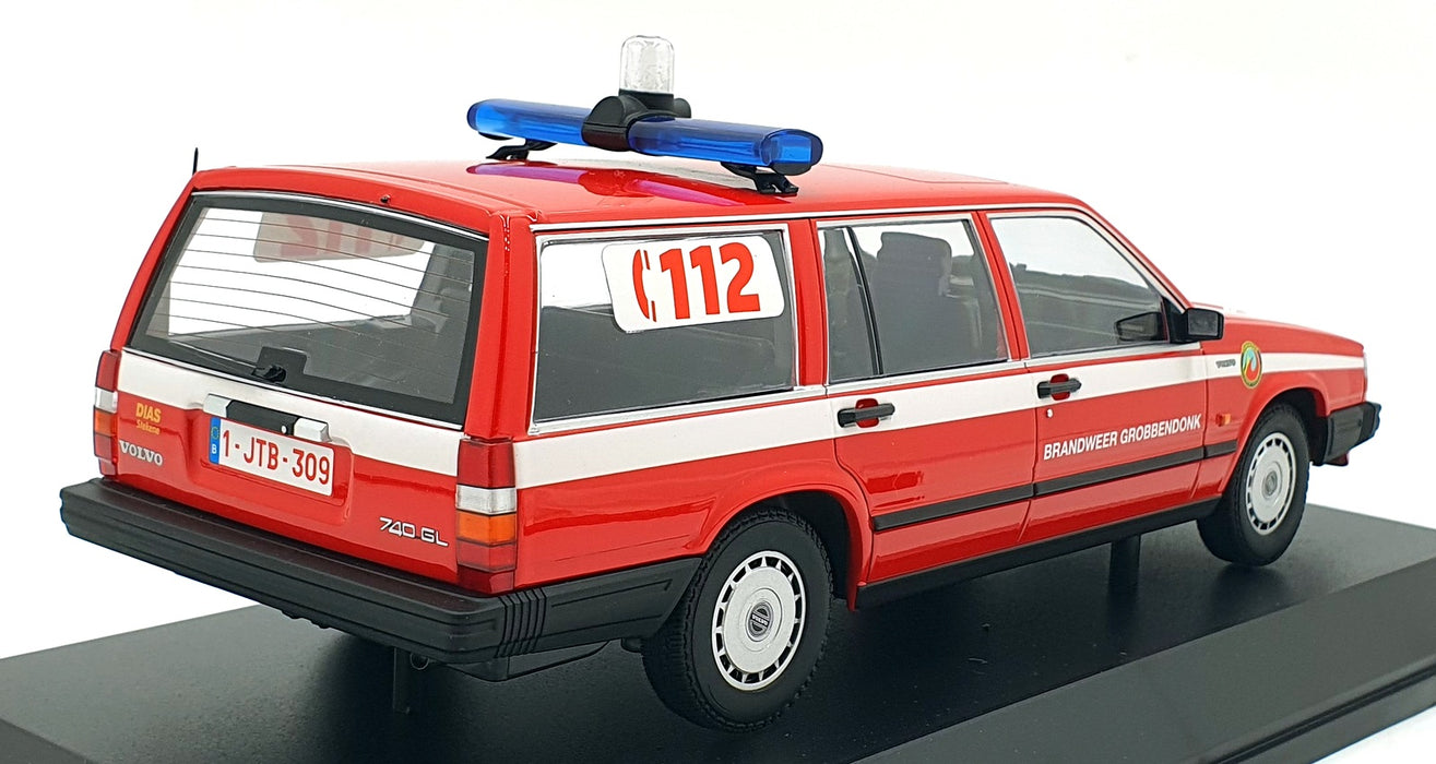 Minichamps 1/18 Scale Diecast 155 171795 1986 Volvo 740 GL Belgium Fire Dept