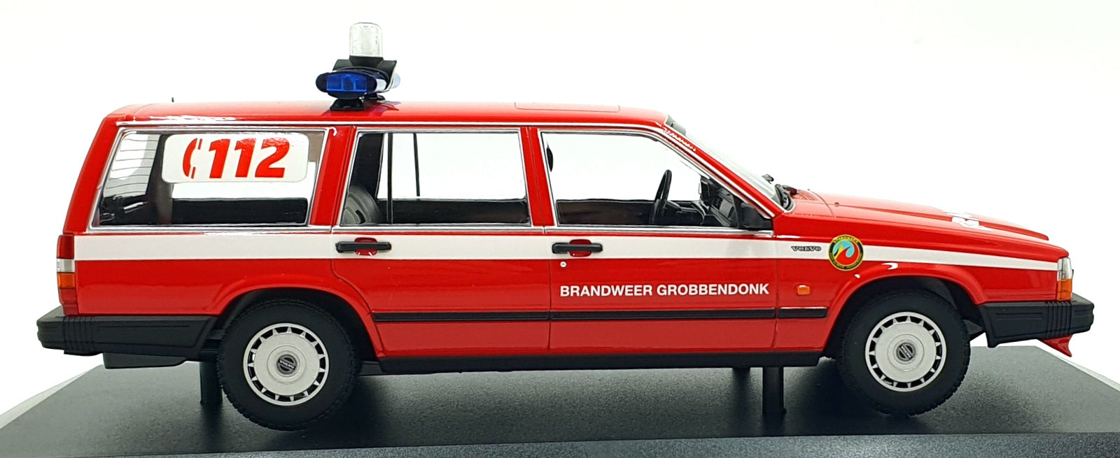 Minichamps 1/18 Scale Diecast 155 171795 1986 Volvo 740 GL Belgium Fire Dept