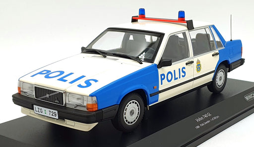 Minichamps 1/18 Scale Diecast 155 171791 - 1986 Volvo 740 GL - Swedish Police