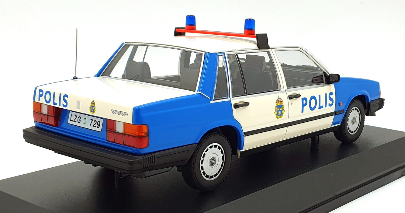 Minichamps 1/18 Scale Diecast 155 171791 - 1986 Volvo 740 GL - Swedish Police