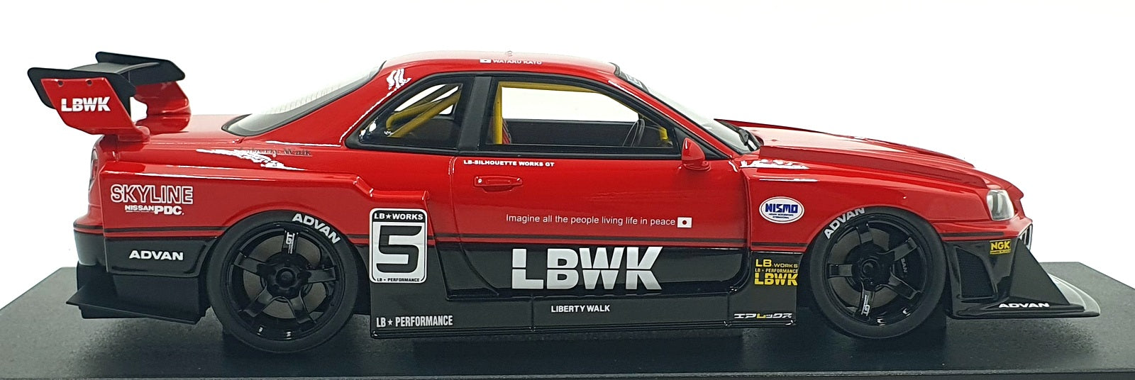 GT Spirit 1/18 Scale Resin GT570 - Nissan Skyline Super Silhouette by LB - Works