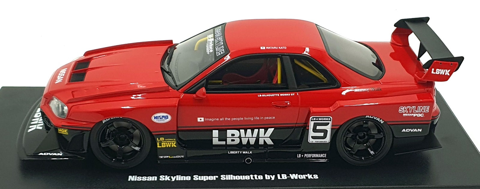 GT Spirit 1/18 Scale Resin GT570 - Nissan Skyline Super Silhouette by LB - Works