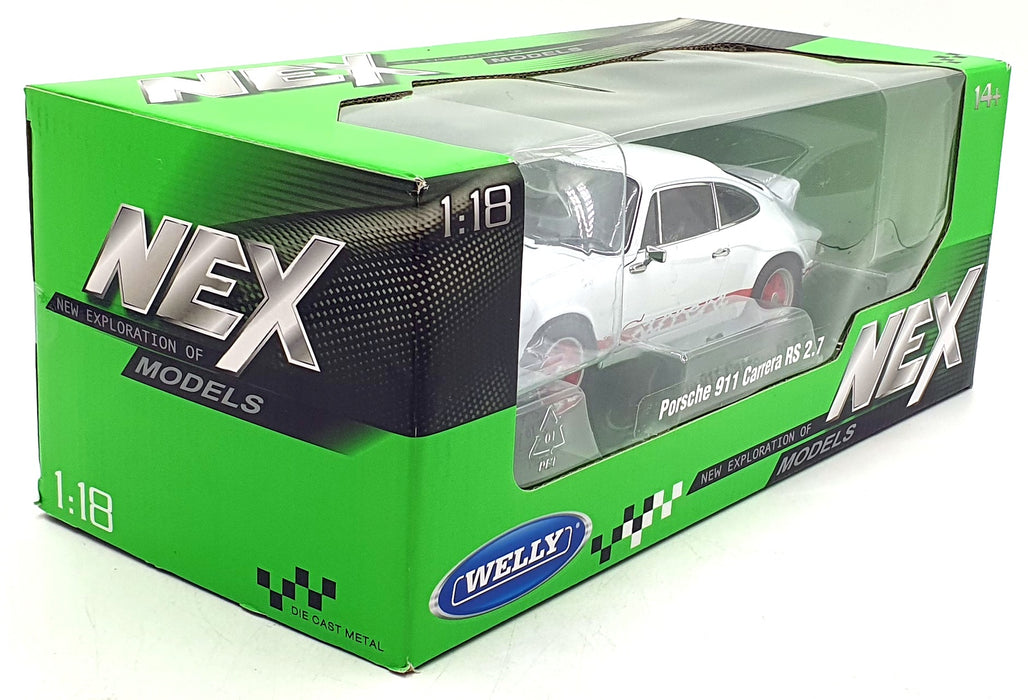 Welly NEX 1/18 Scale Diecast 18044GW - Porsche 911 Carrerra RS 2.7 - White
