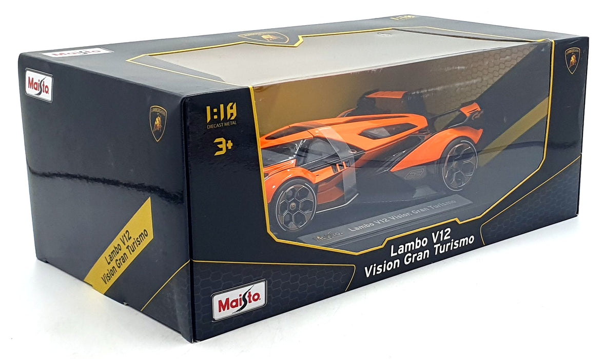 Maisto 1/18 Scale Diecast 36454 - Lamborghini V12 Vision Gran Turismo - Orange