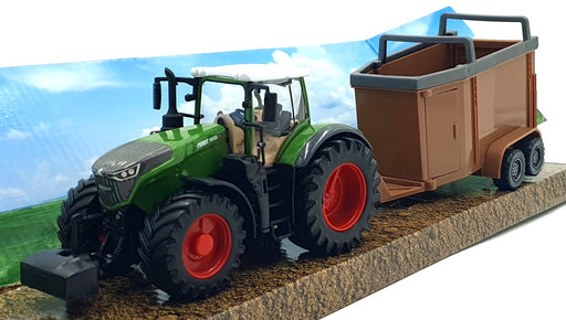 Burago 1/50 Scale 18-31652 Fendt 1050 Vario Tractor Livestock Transport Trailer