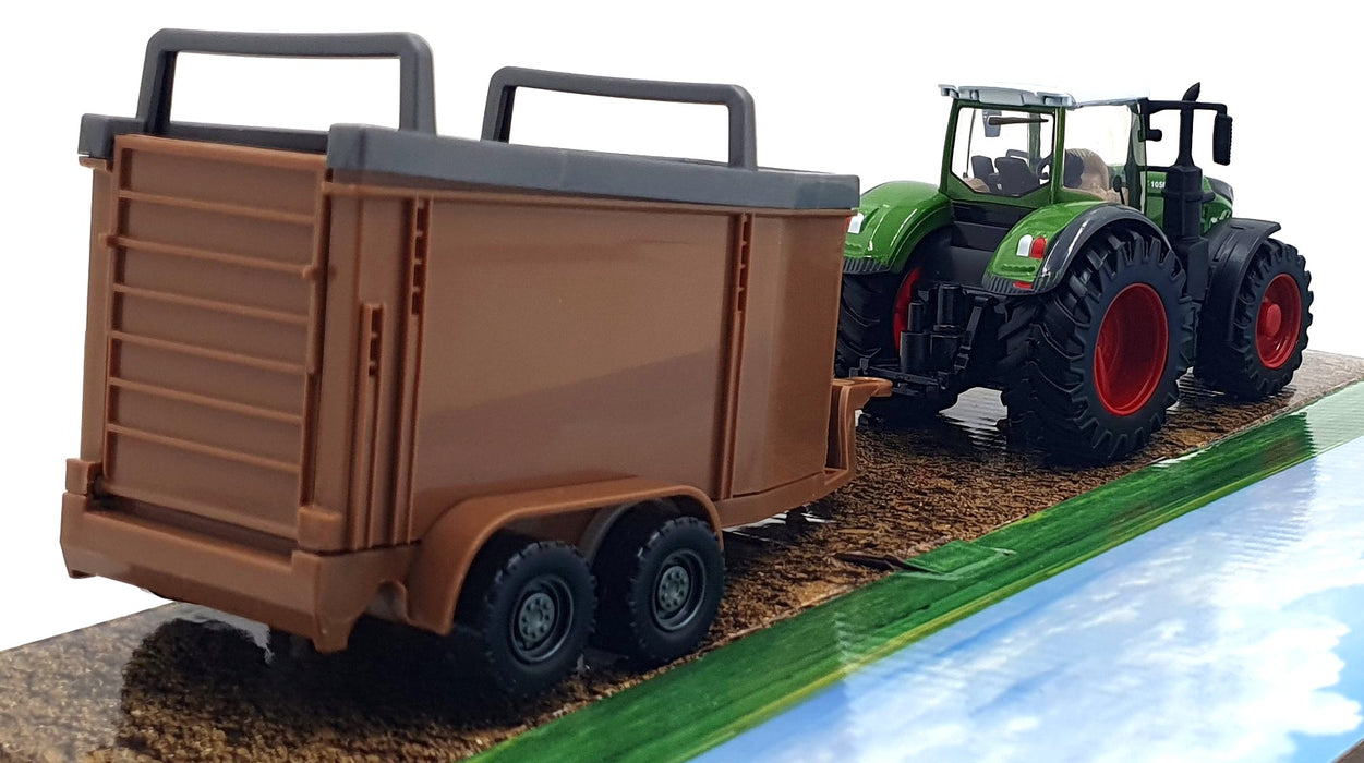 Burago 1/50 Scale 18-31652 Fendt 1050 Vario Tractor Livestock Transport Trailer