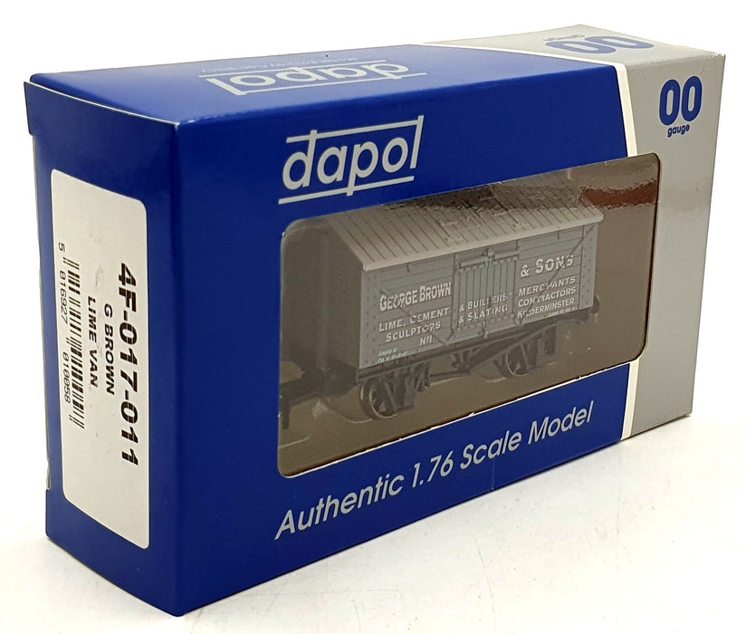 Dapol OO Gauge (1/76) 4F-017-011 - George Brown & Son's Lime Van - Grey