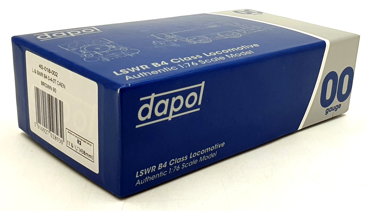 Dapol OO Gauge 4S-018-002 - LSWR B4 Class Locomotive 0-4-OT Caen - Brown