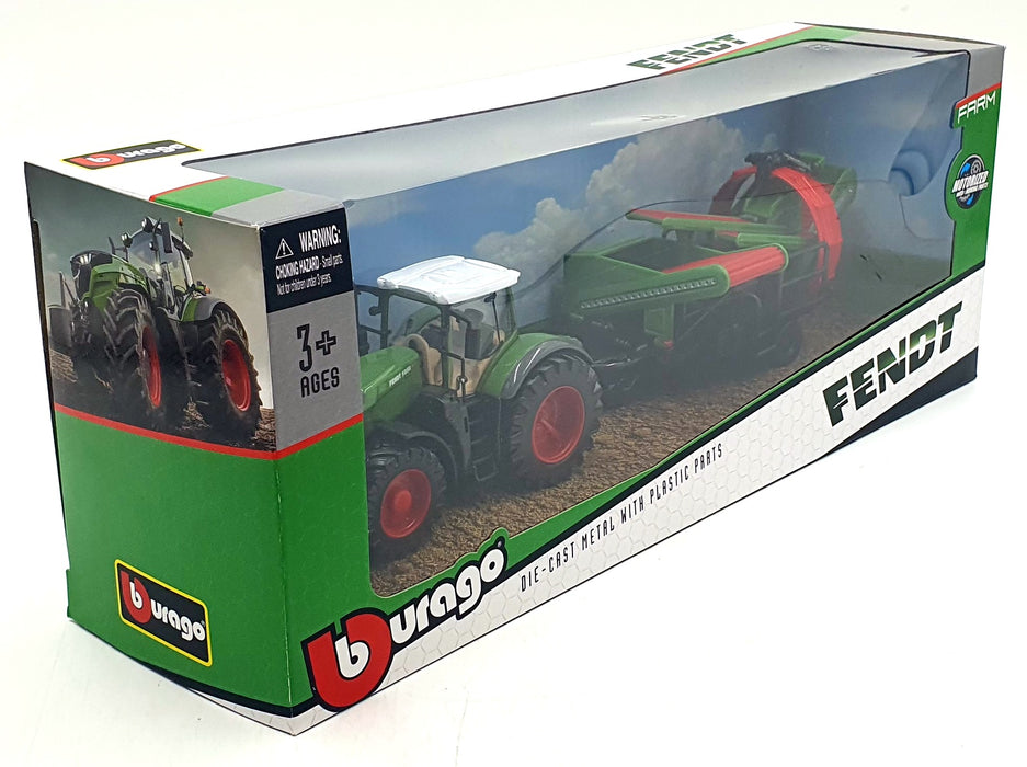 Burago 1/32 Scale Diecast 18-31666 - Fendt 1050 Tractor Set w/Potato Harvester