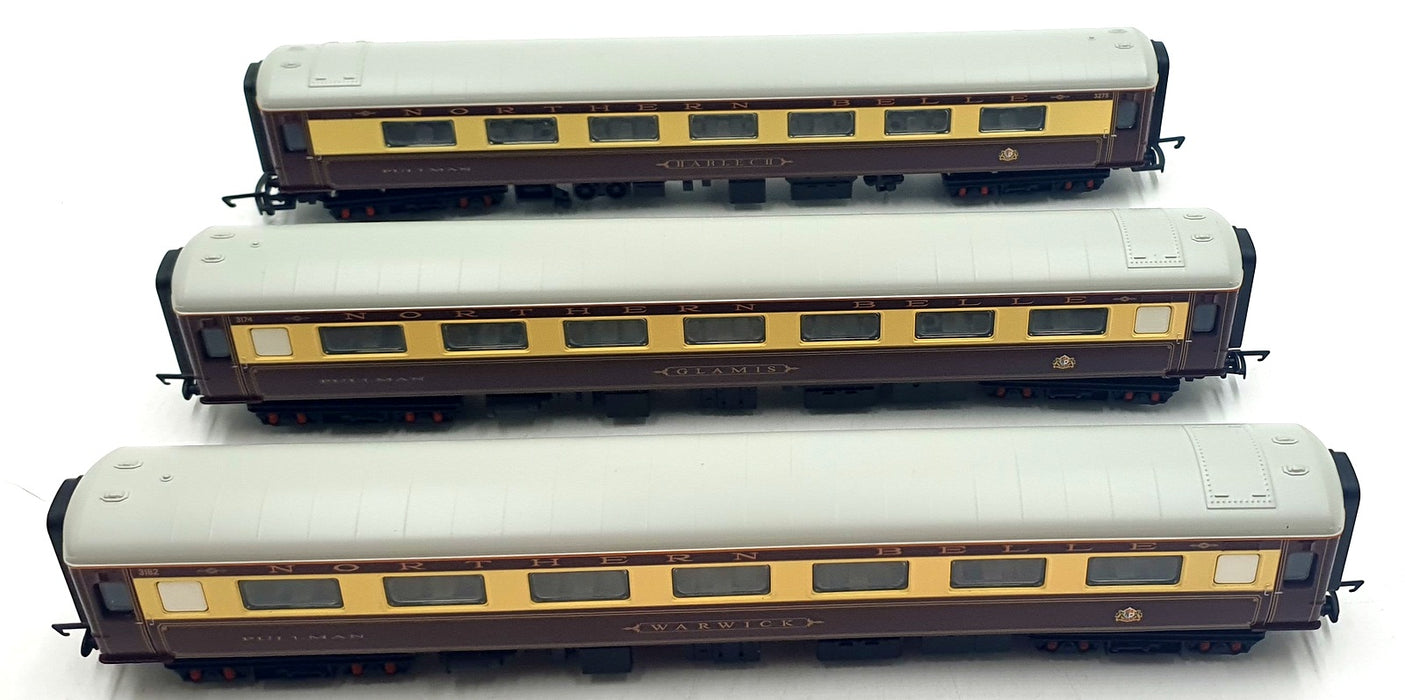 Hornby OO Gauge (1/76) R 4539 Northern Belle Pullman Cars x3 Mk2D Composite Car