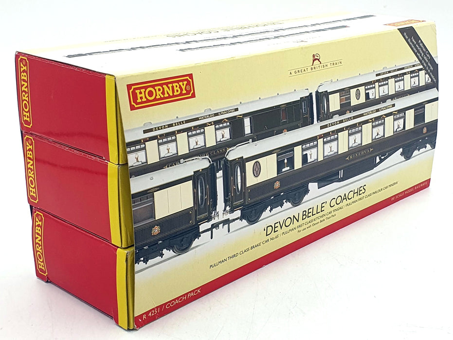 Hornby OO Gauge (1/76) R 4251 - Devon Belle Pullman Coaches x3
