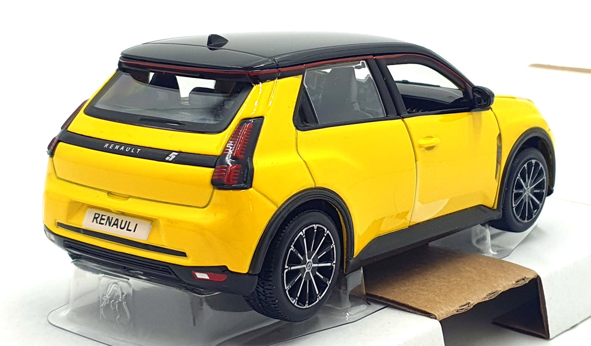 Burago 1/24 Scale Diecast 18-21113 - Renault 5 E-Tech Eelctric - Yellow