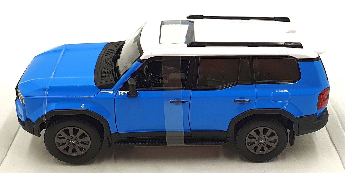 Maisto 1/24 Scale 32924 - Toyota Land Cruiser - Blue/White