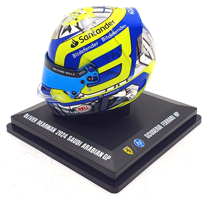 Look Smart 1/5 Scale LSHEL019 F1 Helmet Oliver Bearman 2024 SA GP Ferrari