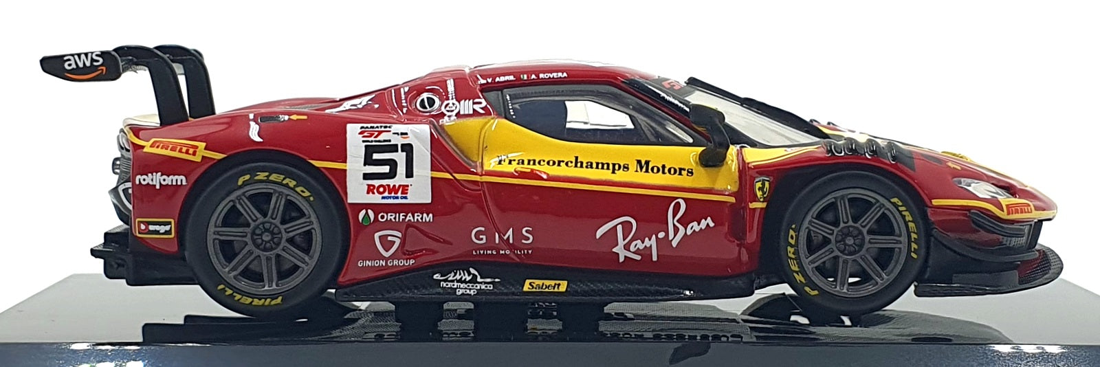 Burago 1/43 Scale 18-36323 - Ferrari 296 GT3 #51