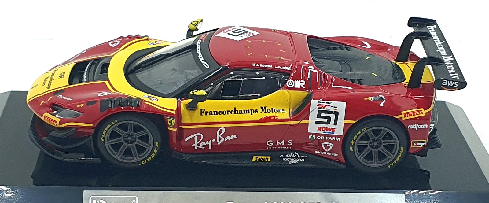 Burago 1/43 Scale 18-36323 - Ferrari 296 GT3 #51