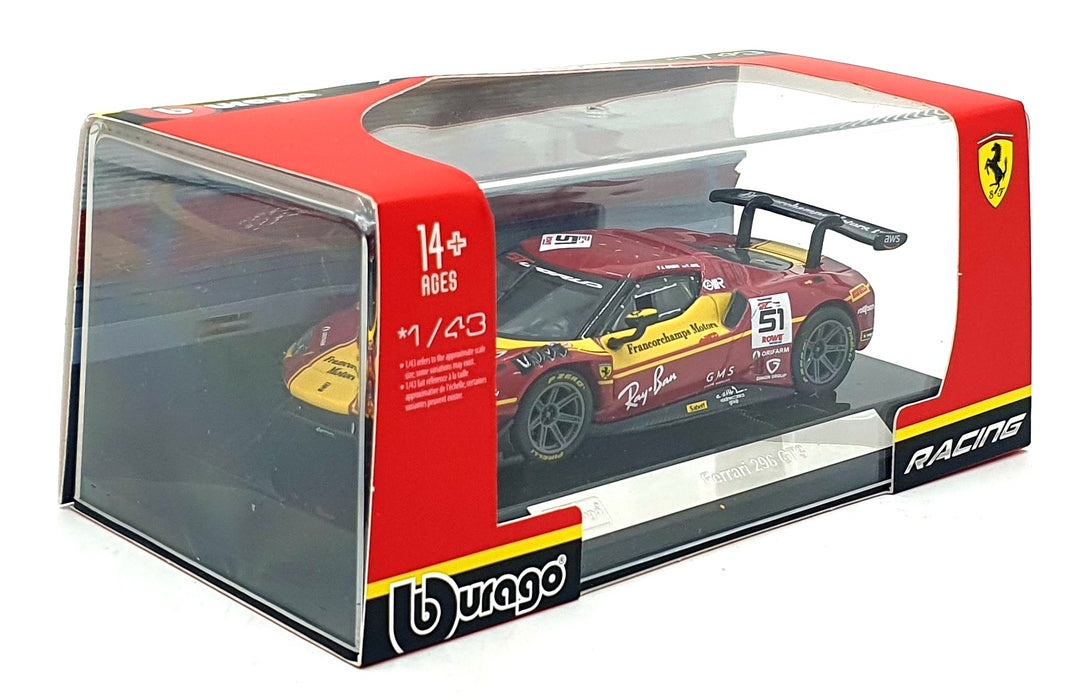 Burago 1/43 Scale 18-36323 - Ferrari 296 GT3 #51