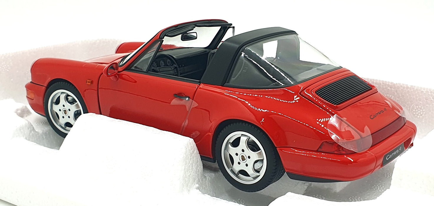 Norev 1/18 Scale 187325 - 1990 Porsche 911 Carrera 4 Targa - Red