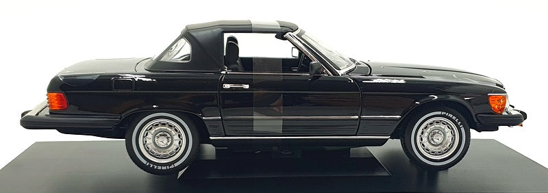 Norev 1/18 Scale 183724 - 1979 Mercedes 450 SL US Version - Metallic Black