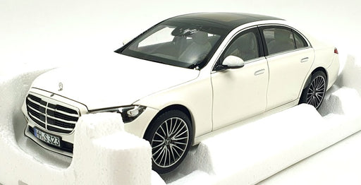 Norev 1/18 Scale 183801 - 2021 Mercedes S Class AMG Line - Metallic White