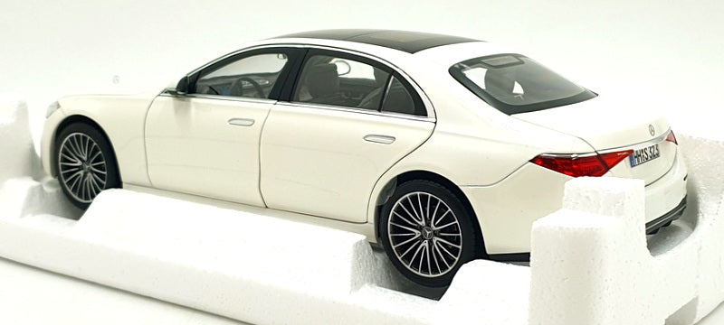 Norev 1/18 Scale 183801 - 2021 Mercedes S Class AMG Line - Metallic White