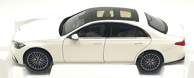 Norev 1/18 Scale 183801 - 2021 Mercedes S Class AMG Line - Metallic White