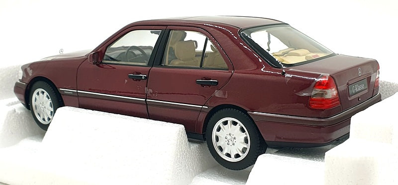 Norev 1/18 Scale 183370 - 1993 Mercedes C Class - Almandine Red Metallic