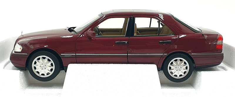 Norev 1/18 Scale 183370 - 1993 Mercedes C Class - Almandine Red Metallic