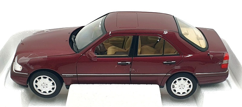 Norev 1/18 Scale 183370 - 1993 Mercedes C Class - Almandine Red Metallic