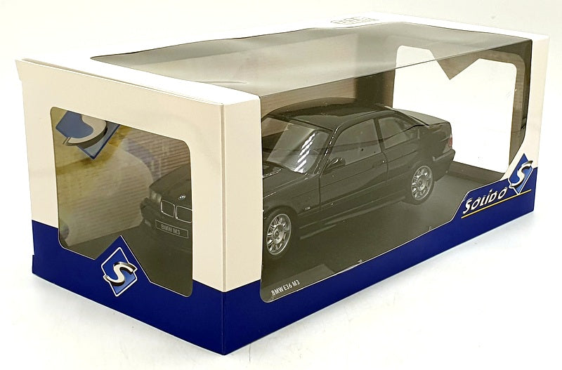 Solido 1/18 Scale S1803918 - 1994 BMW E36 Coupe M3 - Metallic Cosmo Black