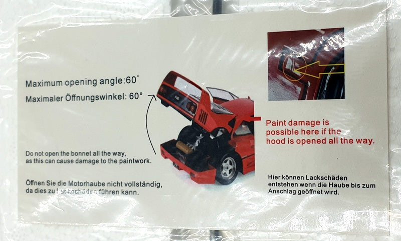 KK Scale 1/12 Scale KKDC120253 - 1990 Ferrari F40 Lightweight - Rosso Red