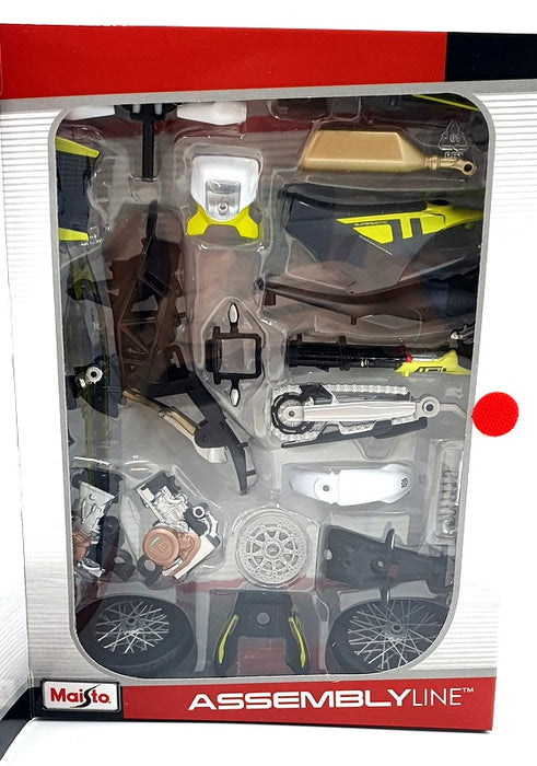 Maisto 1/12 Scale Diecast Kit 39180 - 2023 Husqvarna 701 Supermoto Motorbike Kit