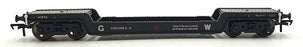 Bachmann OO Gauge (1/76) 33-900E - Bogie Well Wagon GWR - Dark Grey