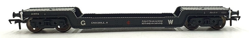 Bachmann OO Gauge (1/76) 33-900E - Bogie Well Wagon GWR - Dark Grey