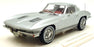 Norev 1/18 Scale 189052 - 1963 Chevrolet Corvette Sting Ray Sebring Silver Met.