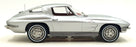 Norev 1/18 Scale 189052 - 1963 Chevrolet Corvette Sting Ray Sebring Silver Met.