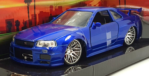 Jada 1/24 Scale 37704 - Brian's Nissan Skyline GT-R (R34) - Blue
