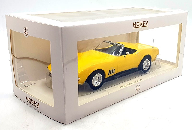 Norev 1/18 Scale 189039 - 1969 Chevrolet Corvette Cabriolet - Daytona Yellow