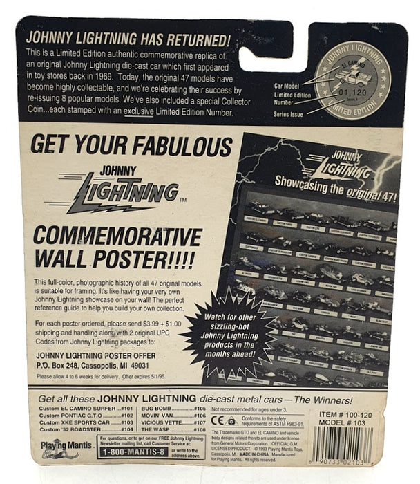 Johnny Lightning 1/64 Scale 100-120 - The Challengers Custom XKE - B. Pink