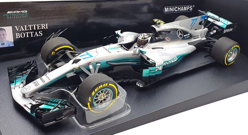 Minichamps 1/18 Scale 110 170007 - 2017 Mercedes AMG Petronas #77 - Bottas