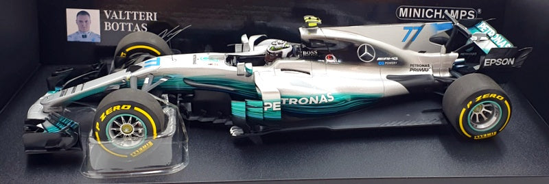 Minichamps 1/18 Scale 110 170007 - 2017 Mercedes AMG Petronas #77 - Bottas