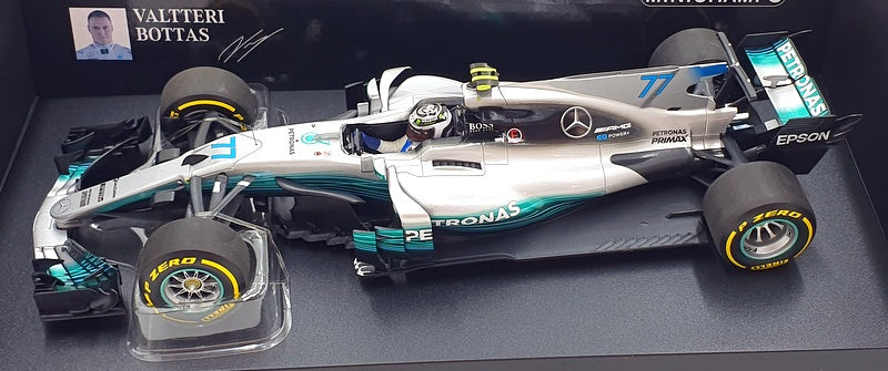 Minichamps 1/18 Scale 110 170007 - 2017 Mercedes AMG Petronas #77 - Bottas