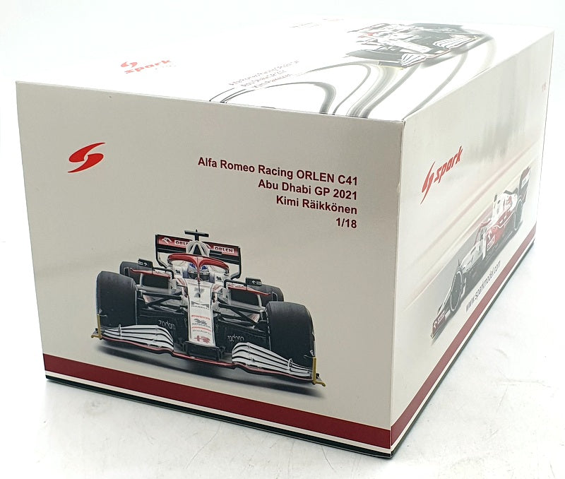 Spark 1/18 Scale Resin 18S607 - Alfa Romeo Racing OLEN C41 #7 Abu Dhabi 2021