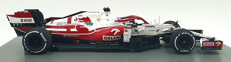 Spark 1/18 Scale Resin 18S607 - Alfa Romeo Racing OLEN C41 #7 Abu Dhabi 2021