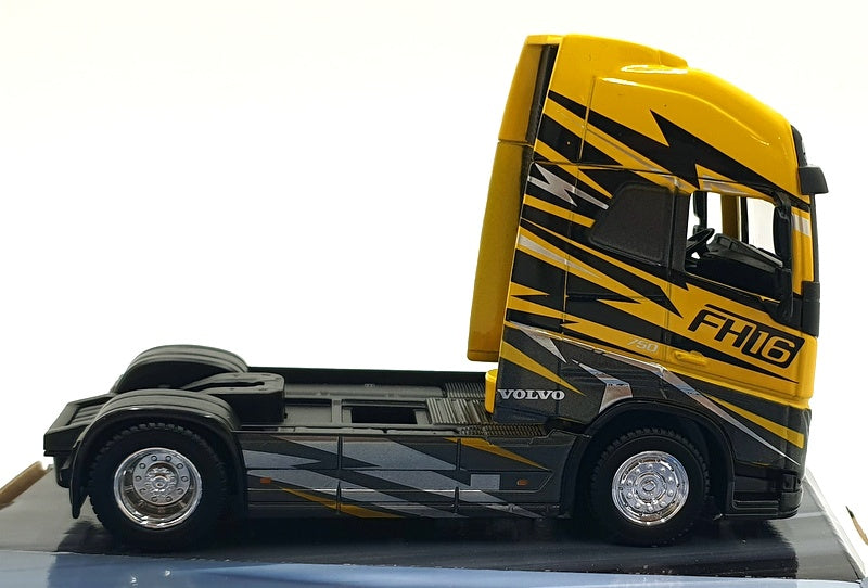 Burago 1/43 Scale 18-32205 - Volvo FH16 750 Haulers Cutom Cabs - Yellow/Black
