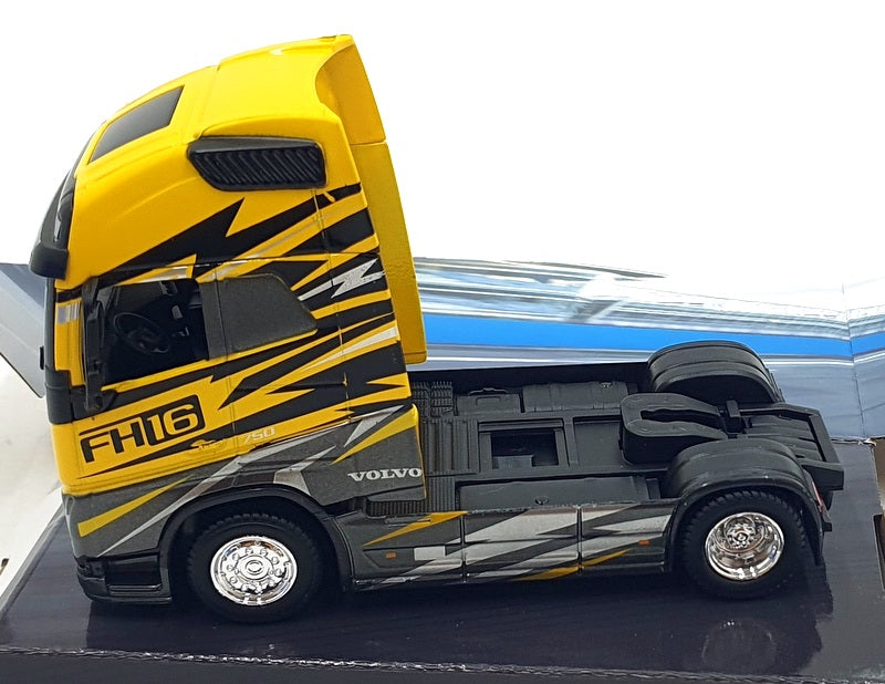 Burago 1/43 Scale 18-32205 - Volvo FH16 750 Haulers Cutom Cabs - Yellow/Black