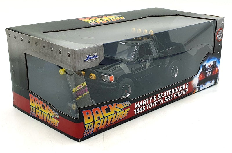 Jada 1/24 Scale 36479 - BTTF Marty's 1985 Toyota SR5 Pickup and Skateboard