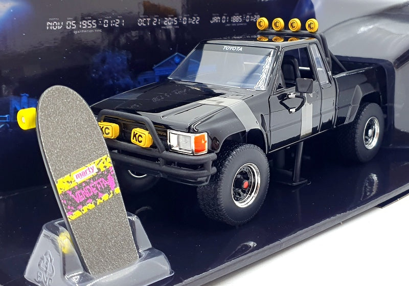 Jada 1/24 Scale 36479 - BTTF Marty's 1985 Toyota SR5 Pickup and Skateboard