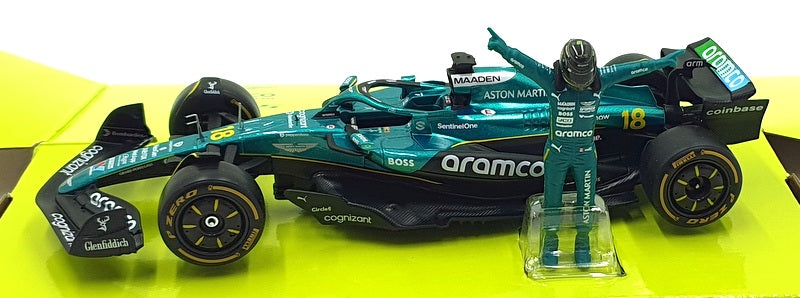 Burago 1/24 Scale Diecast 18-28071 - Aston Martin AMR25 F1 2025 #18 Stroll