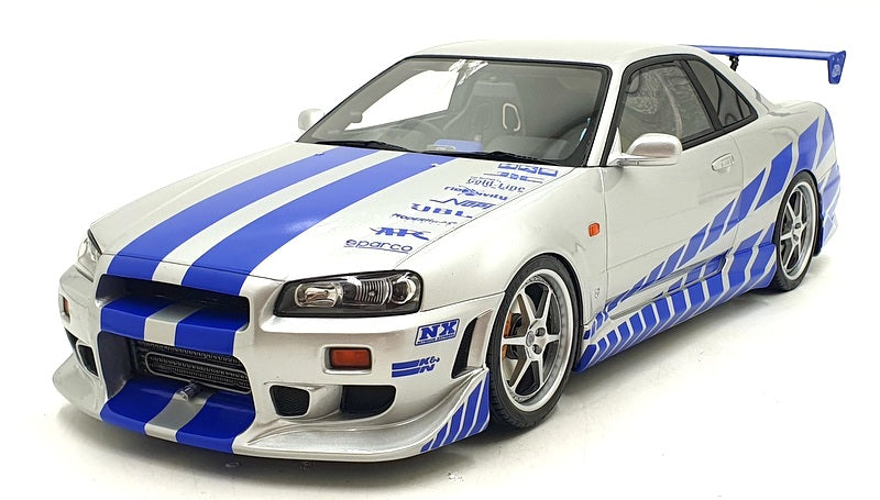Kyosho 1/18 Scale KSR12007A - Nissan Skyline GT-R (BNR34) Fast and Furious